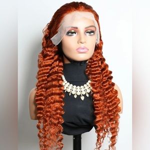 13*4 Lace Front 180% Density Long Curly Human Hair Wig 22’